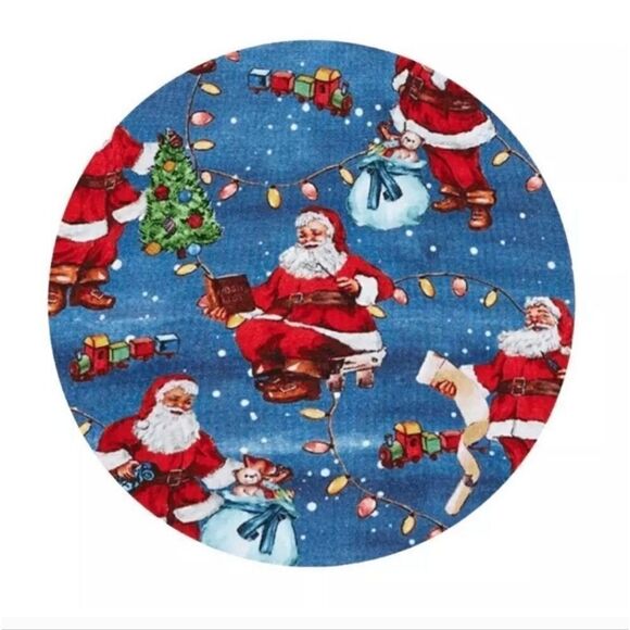 NWT Posh Peanut 3-6m Santa Claus Footie Ruffled Zippered One Piece - Picture 7 of 8